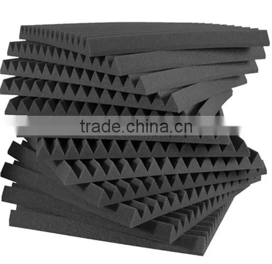 Fireproofing PU Foam Wedge Shape Acoustic Insulation Foam