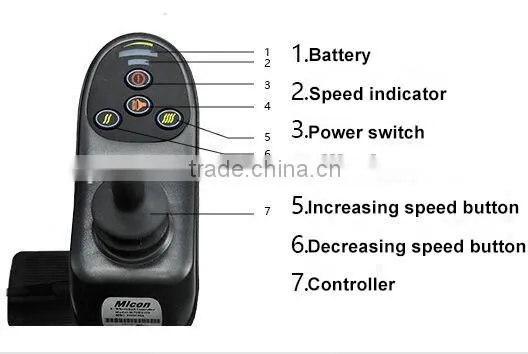 Chinese System Electric Wheelchair for Handicapped and Elderly People