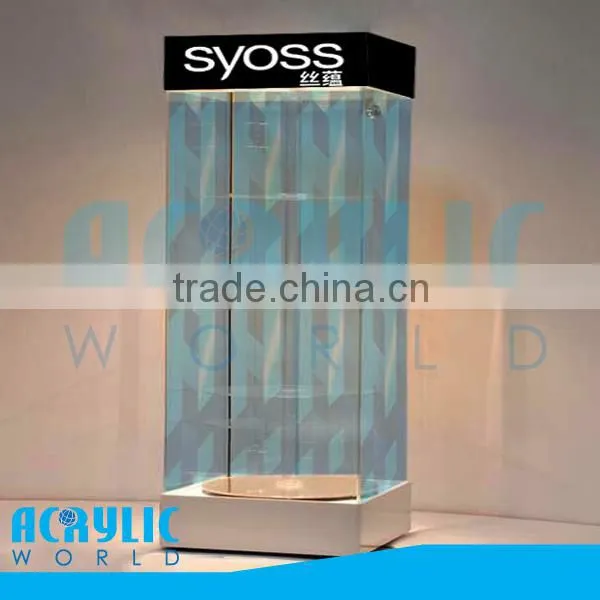 cosmetic counter display/cosmetic eyeshadow display/cosmetic display showcase