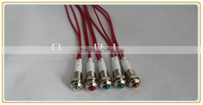10mm panel mounting hole led light remote control with wire
