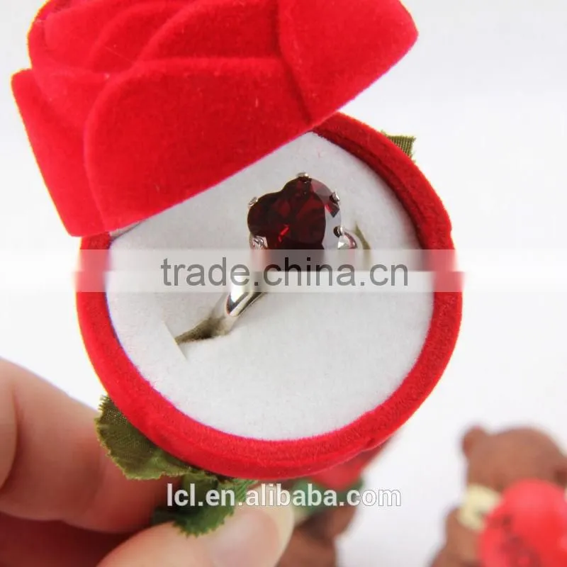 Rose shaped luxury ring box, wholesale custom ring boxes