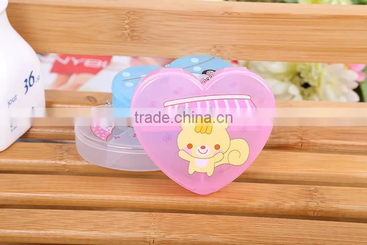 Contemporary Latest Plastic Red Heart Shaped Pill Box