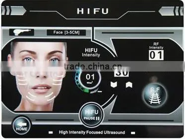 Portable Double-Handle hifu 2016 ultrasound HIFU machine/HIFU face lift/ HIFU for wrinkle removal