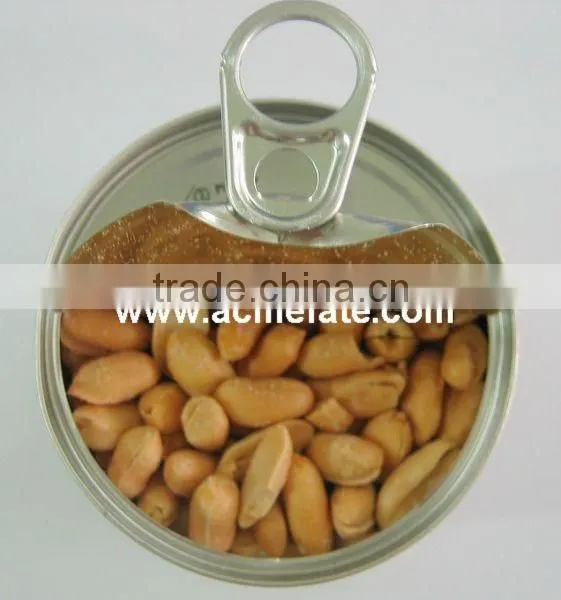 Hot sell Delicious Roasted and Salted Peanut food in tins