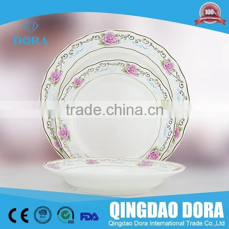 Bone China tableware with beautiful design.Tableware type fashion new bone china dinnerware