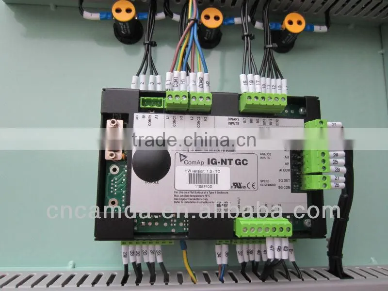 Camda control panel for generator with synchronizing control panel cabinet, generator control system