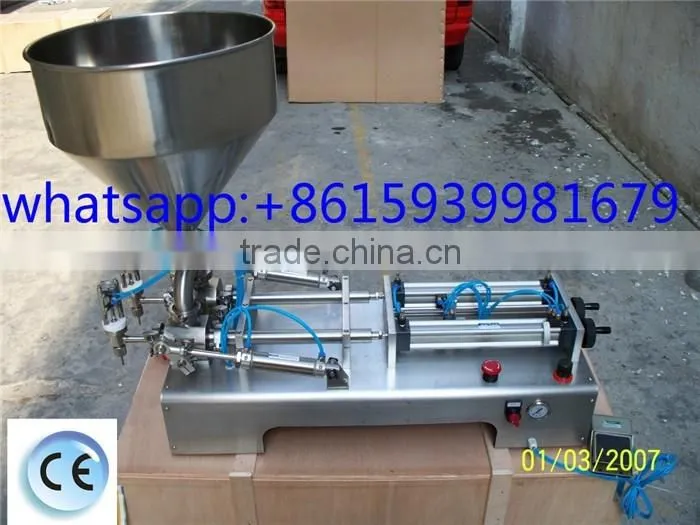 Semi-automatic single dispenser peanut butter filling machine