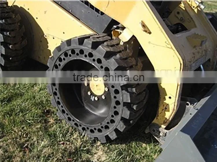 Newest design wheel loader solid tire press, forklift solid tire 5.00-8