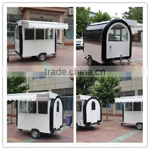 large size mobile restaurant trailer