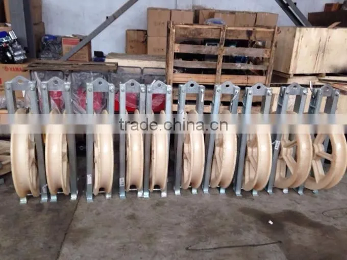 Overhead Transmission Line OPGW Stringing Pulley Blocks 660x100mm