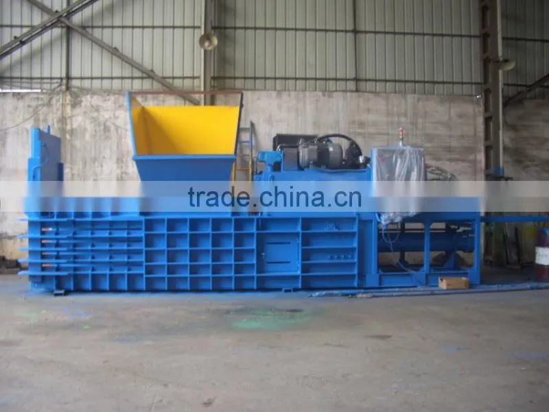 Alibaba website cardboard baling press machine, waste cardboard press baler