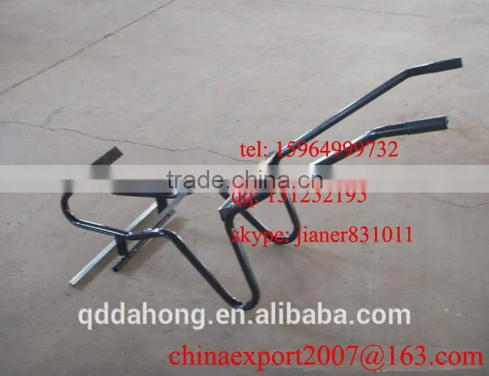 140L Double Wheels Heavy Duty Plastic Wheelbarrow for construction and Garden Use