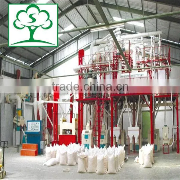 30tpd., 50tpd, 100tpd low noise wheat flour milling machine for fine wheat flour