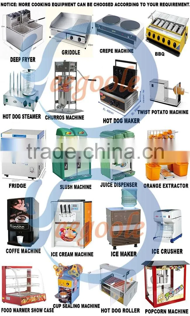 Yeegoole CE China mobile food cart / food carts vendors / stainless steel trailer/burger vans for sale Carts
