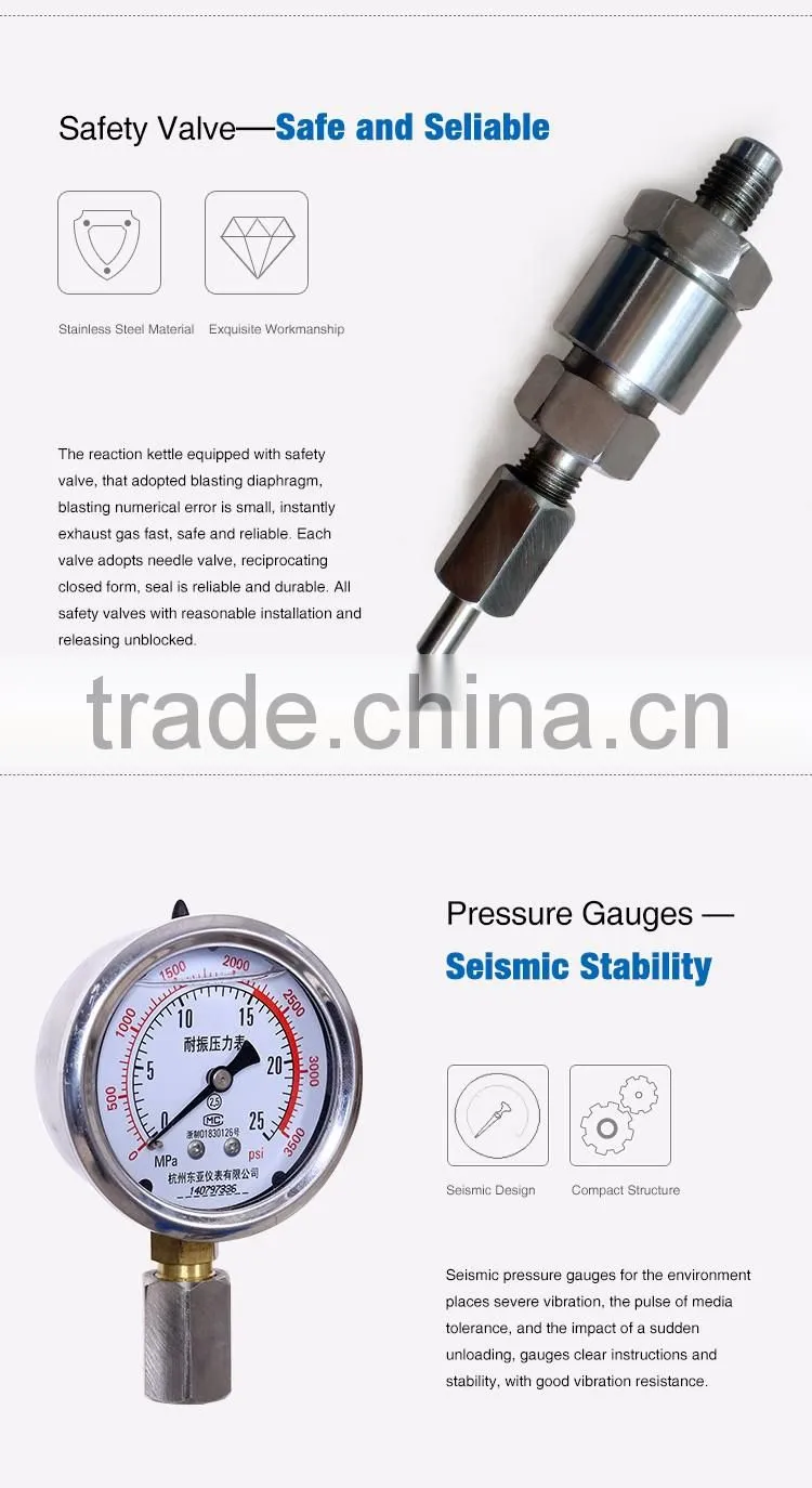 Biological laboratory high pressure reactor autoclave