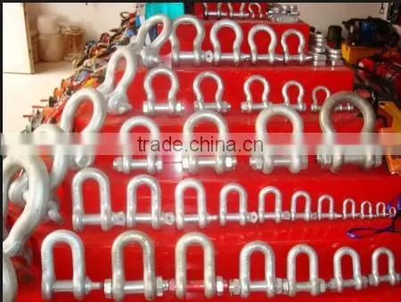 3/16' Galvanized US Type Drop Forged chain anchor snap Dee Shackle price