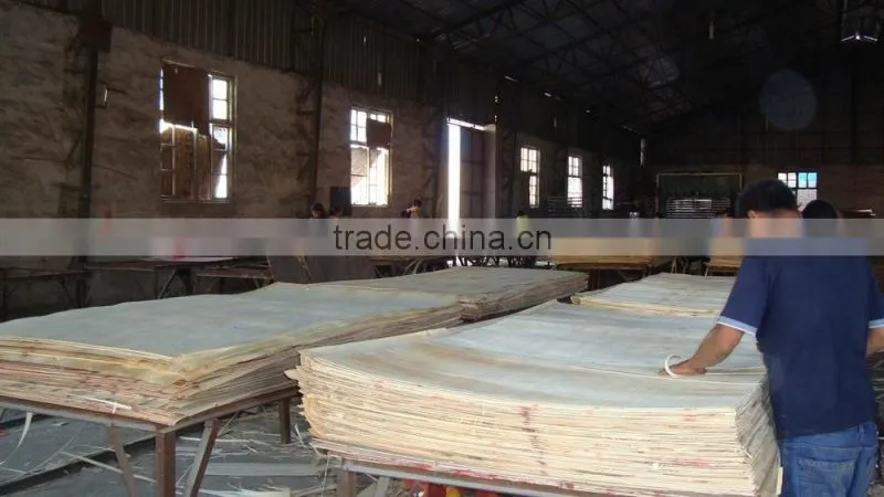 Linyi Rotary cut okoume veneer natural wood with 0.28mm 1220x2440