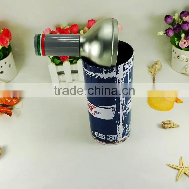 factory professional CMYK print metal tin box for wine