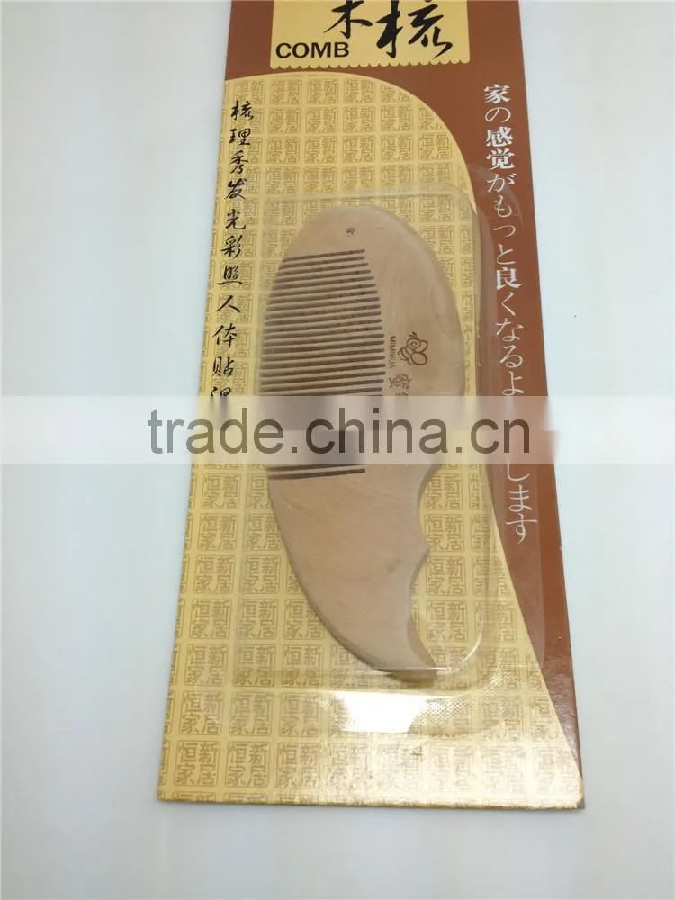 100%Nature Peach Wooden Combs 13*5