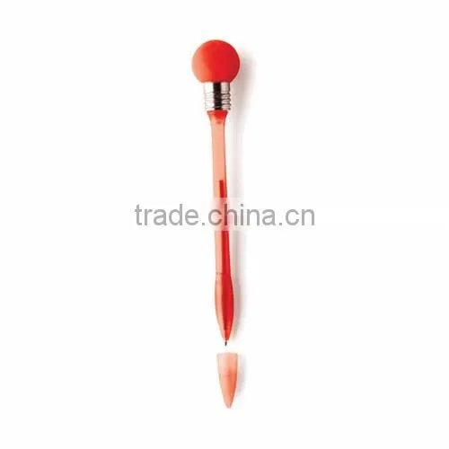 ballpoint pen with a flashing light on the top