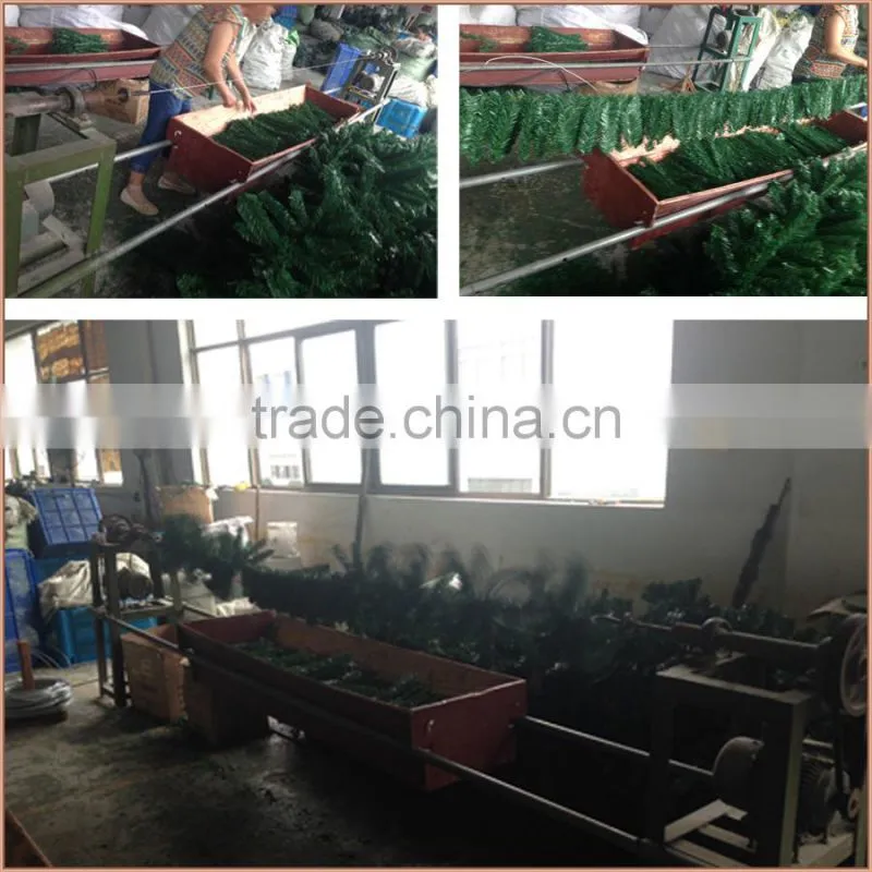 Fire retardant green christmas garlands