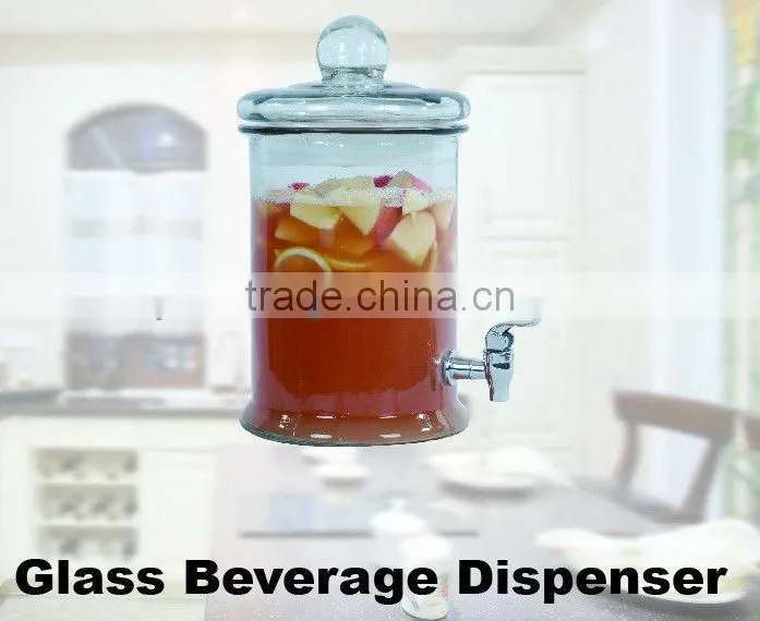glass demijohn with tap