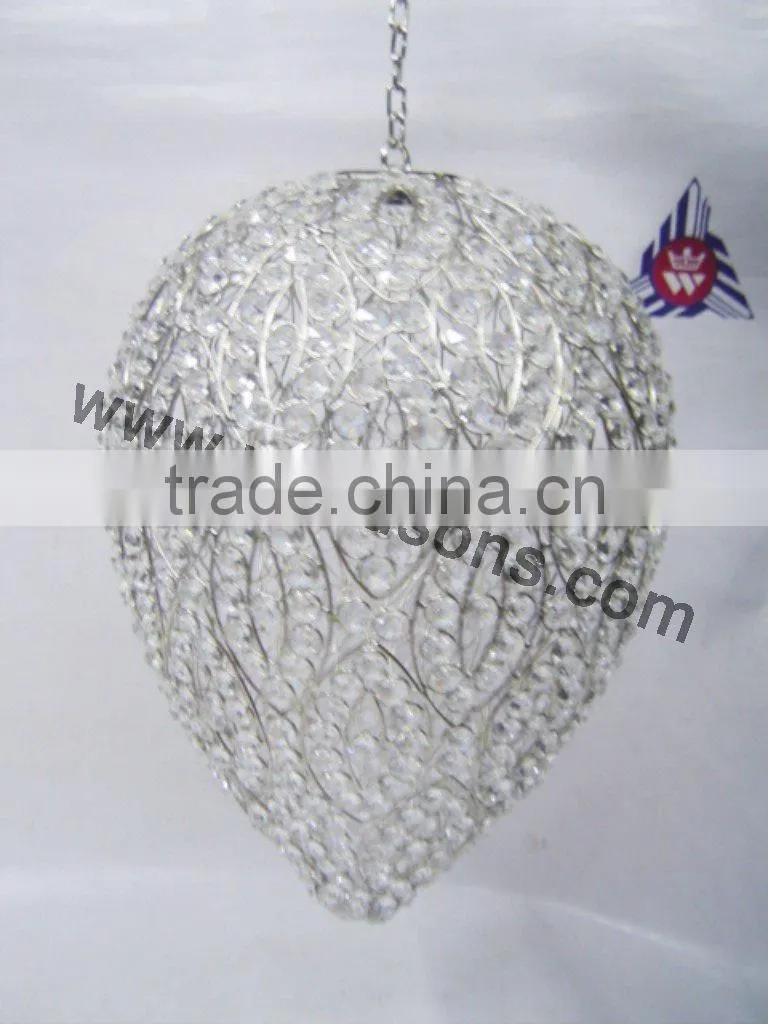 round crystal tea light candle holder
