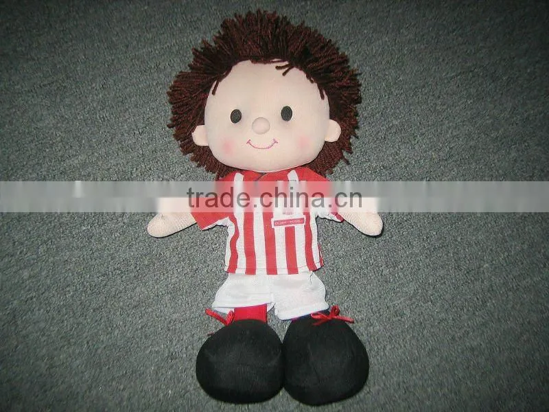 stuff doll in football clothes
