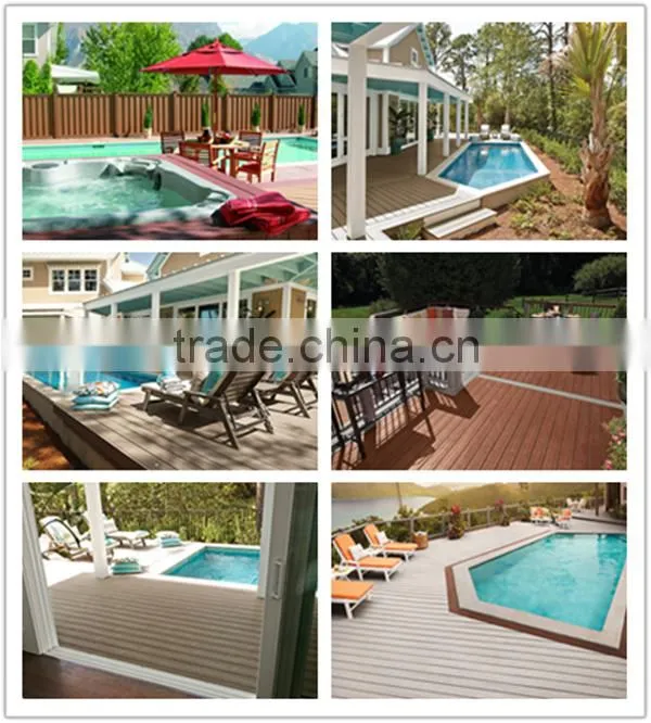 The factory wholesale wpc outdoor flooring surface with groove and woodgrain