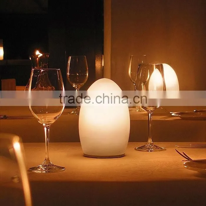2016 hot sale led table lamp /light up egg shaped led table lamp