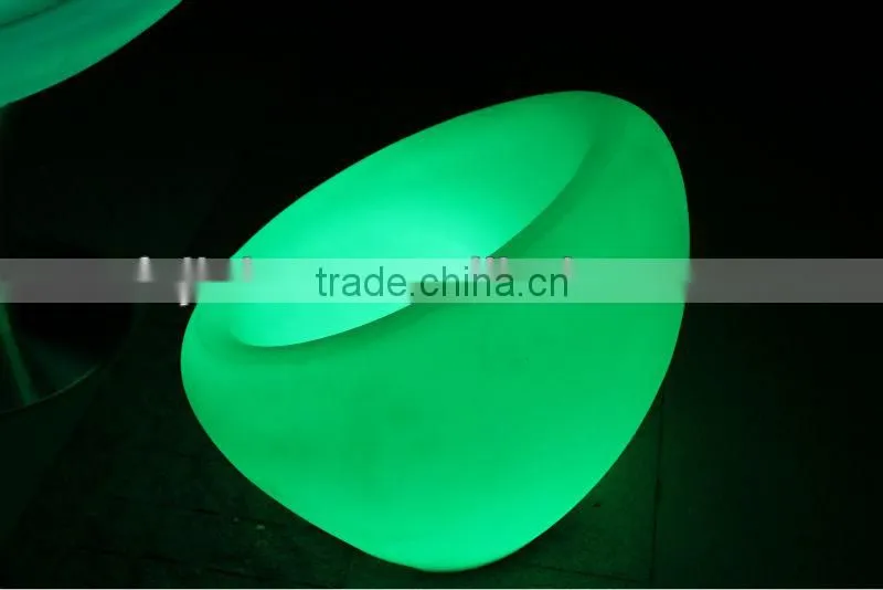 Rechargeable colorful plastic shell morden shine furniture