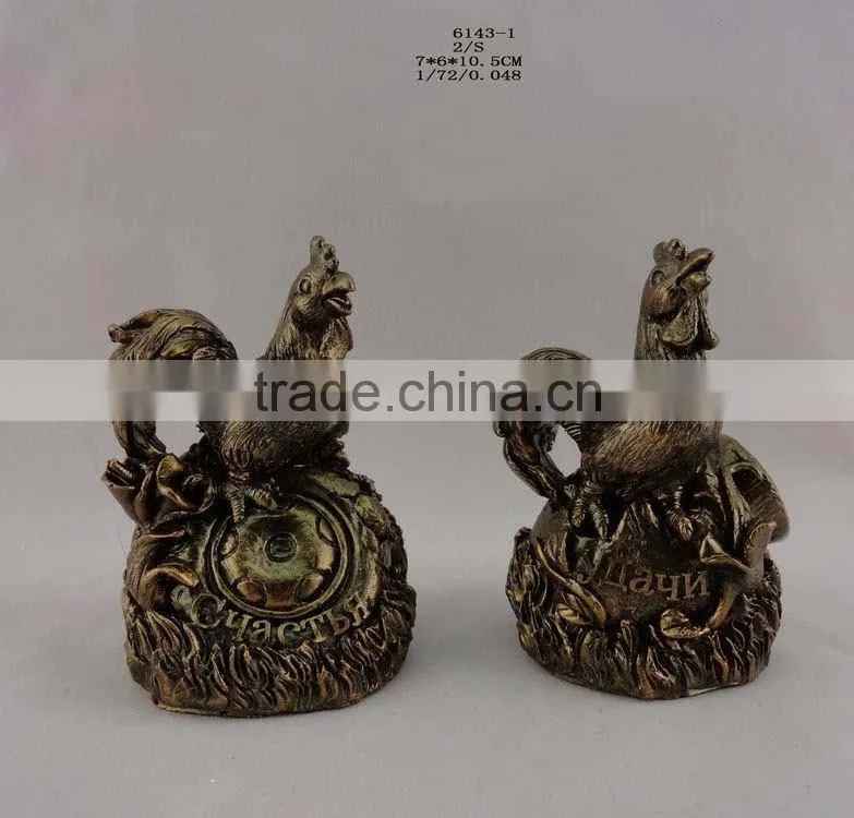 Russia resin new year chicken statue