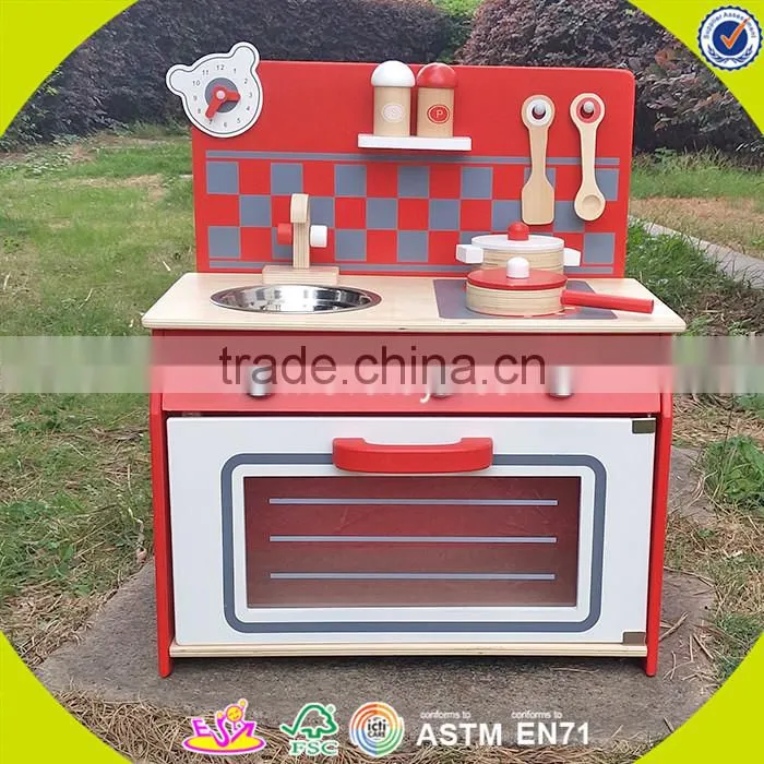 wholesale kids wooden toy kitchen role play baby wooden toy kitchen most popular children's wooden toy kitchen W10C154