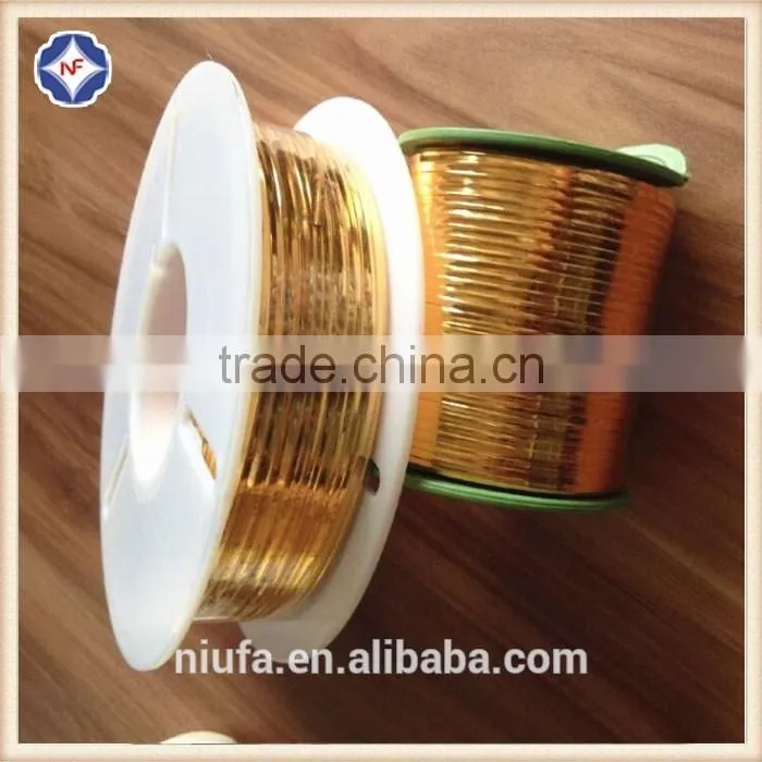 Light pink colored metallic twist tie roll for bamboo decoration candy lollipop food bag packaging
