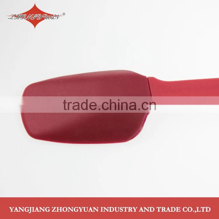 Flexible large silicone spatula with plastic handle, best selling