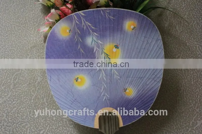 Traditional Japanese round fan