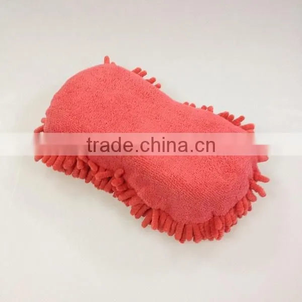 polyester terry cloth chenille microfiber washing pad for cars