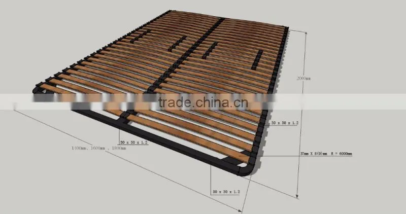 modern design best sell twin slatted bed frame