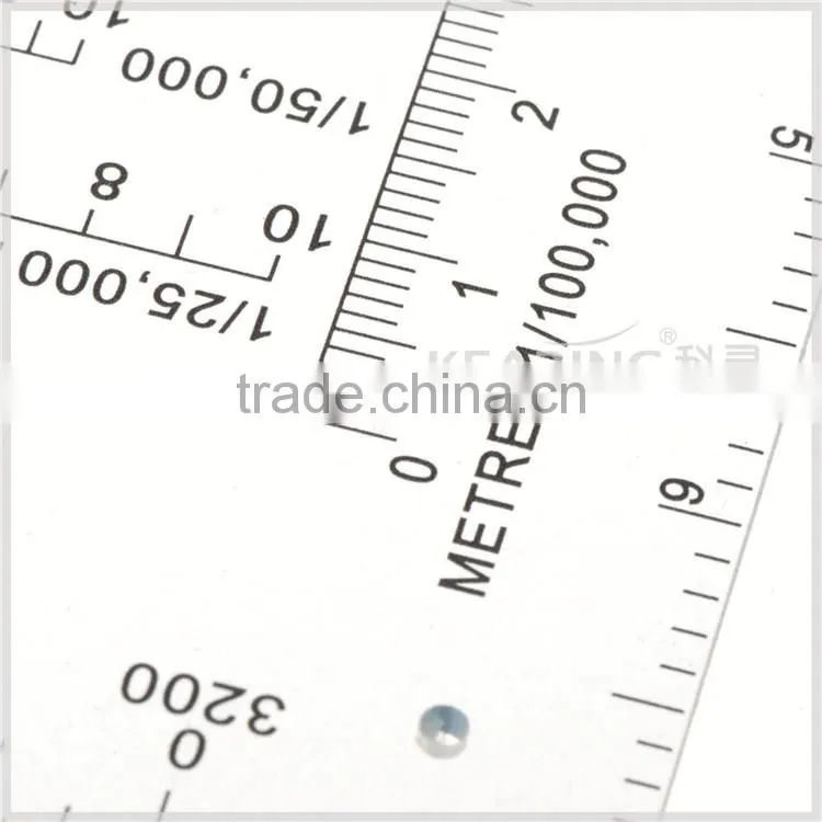 China Kearing plastic small round accurate 6 inch military protractor