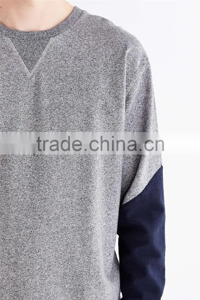 Customize mens oversized loose style sweatshirt 100 polyester sweatshirt