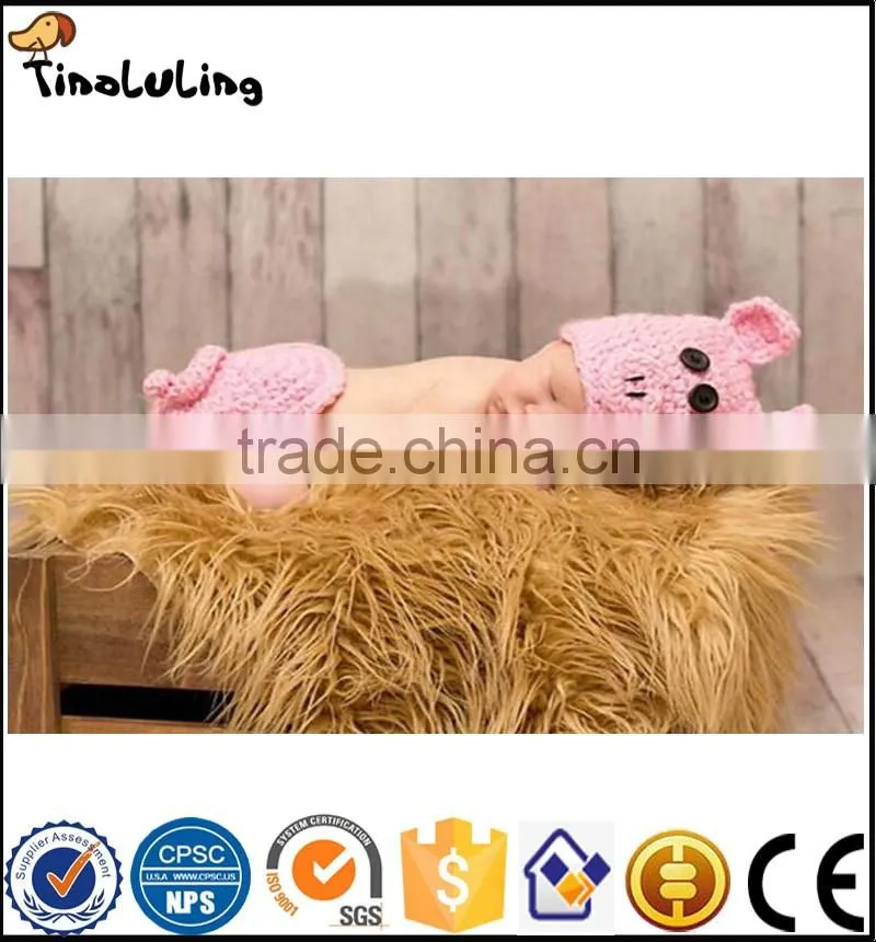NPT10 Tinaluling New style pig design beautifu handmade newborn baby photography suit