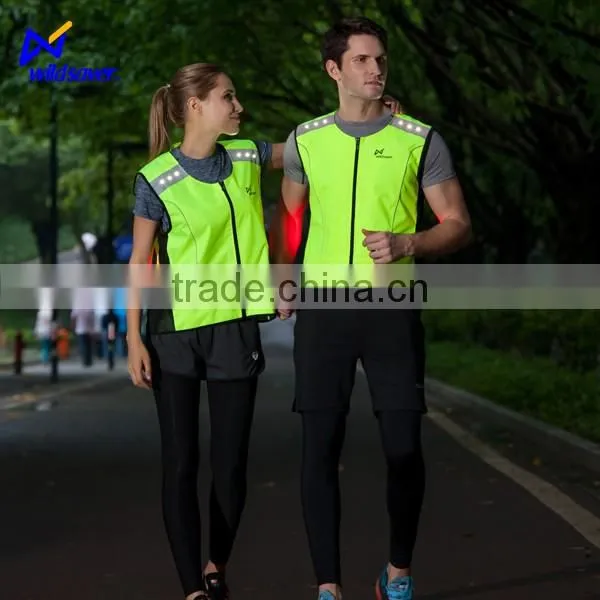 Flash blink LED light up warning safe reflective cyclist vest