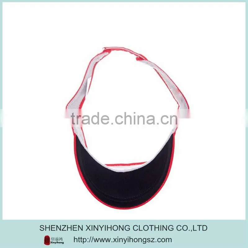 100% polyester mesh golf visors caps
