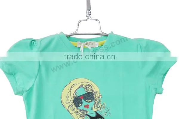 Wholesale new summer top fashion printing designs teen girl t shirt