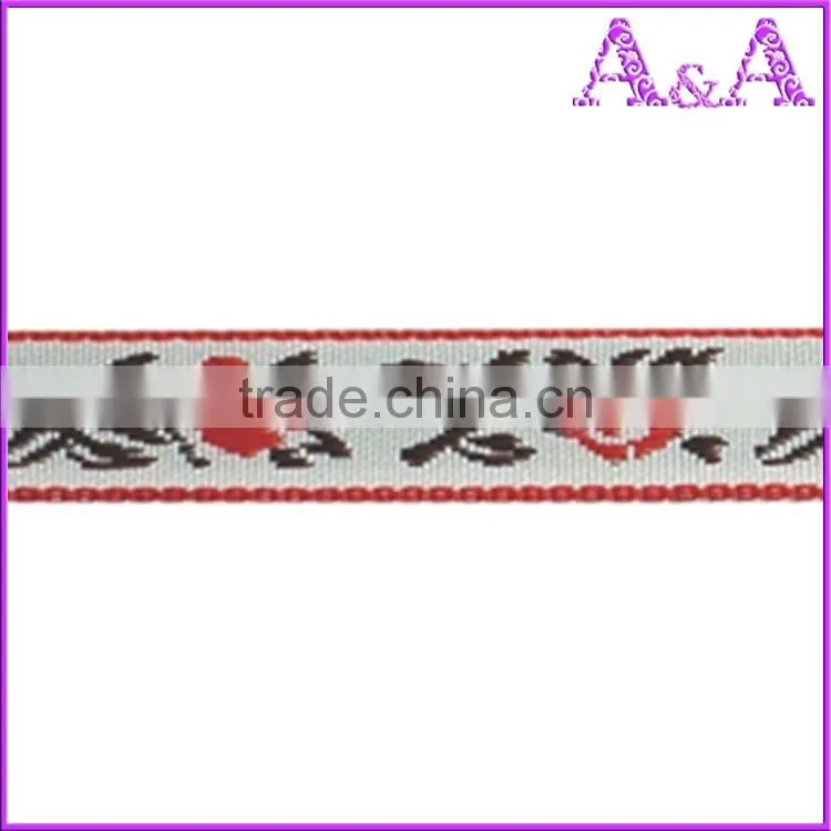 Factory supply fashion jacquard custom woven nylon elastic tape