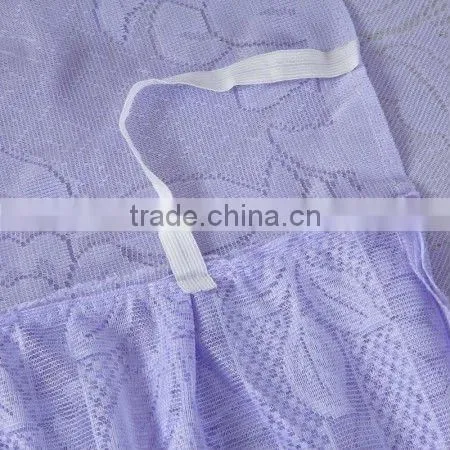 Luxury star hotel bed skirt with embroidery
