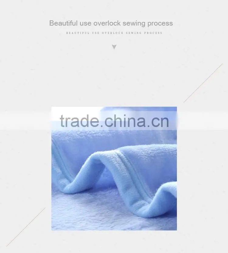 New design blanket thick fleece travel with trim