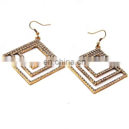 2016 New Model Fashion Girls Women Gold Earring