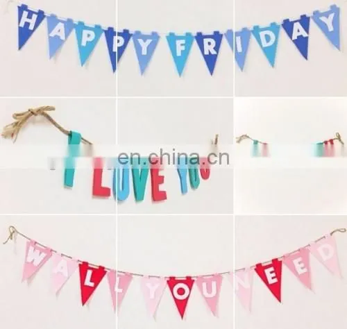 Christmas discount paper bunting with custom printed design