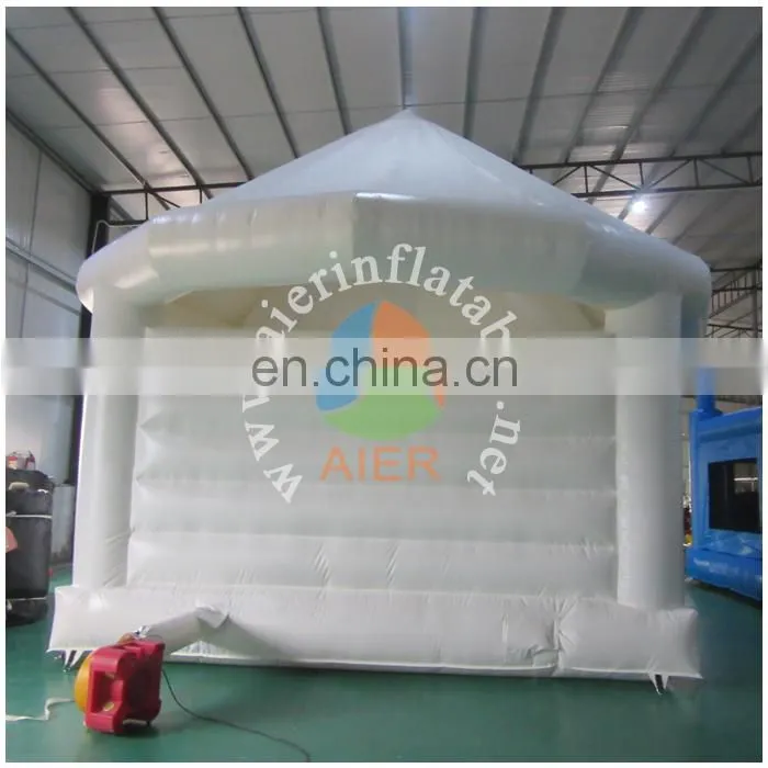 High quality inflatable white jumping castle / popular wedding inflatable bouncer tent